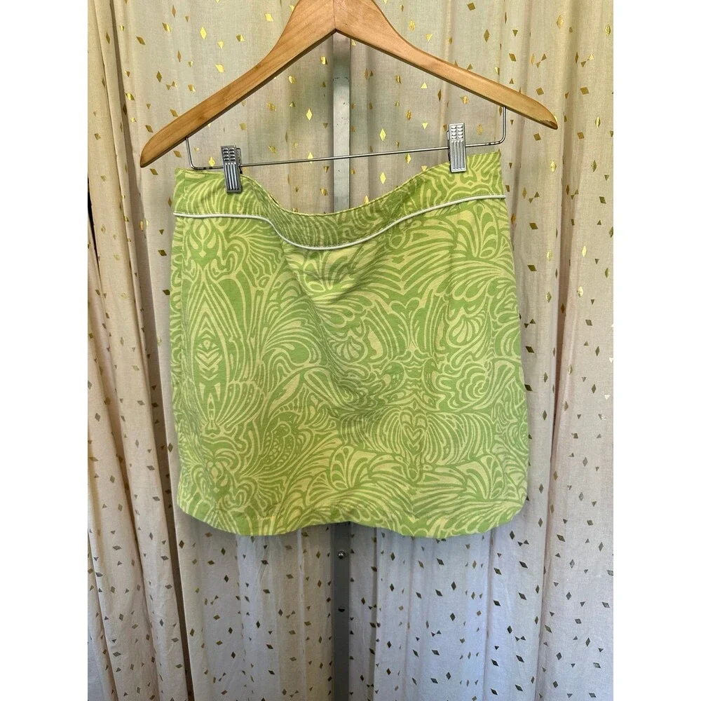 Patagonia Women's #58535 Button Out Boardie Swirl Paisley Nylon Wrap Skirt 12